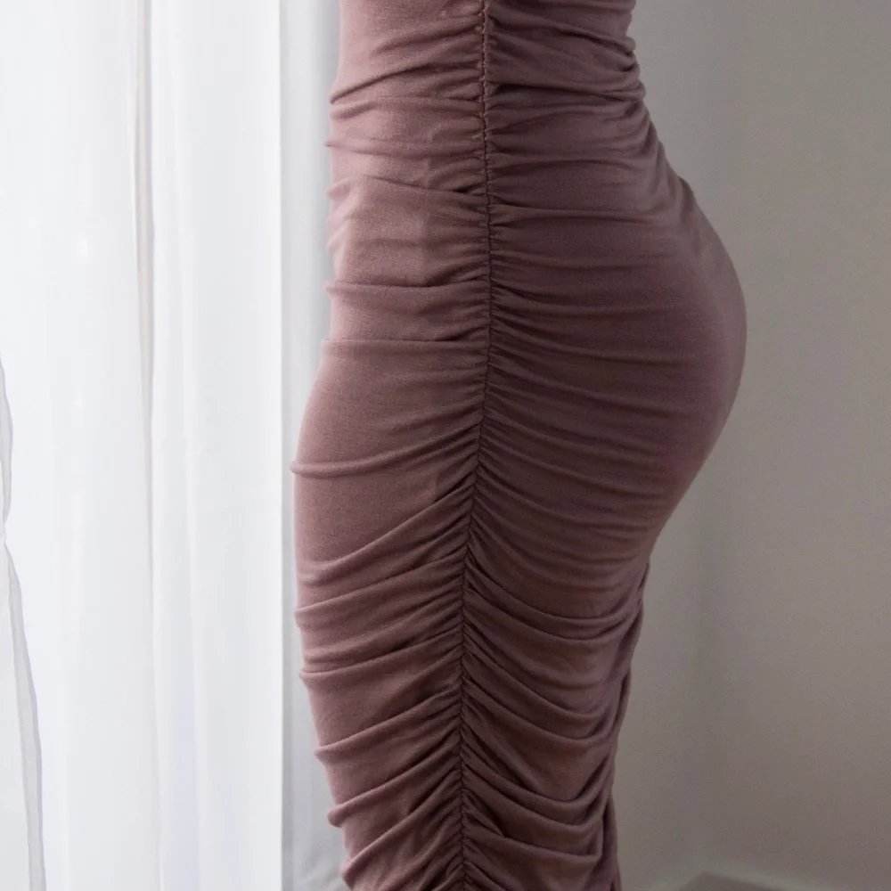 New Ivory White Midi Dress - Picture 6 of 8
